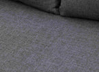 Banquette convertible 2 places en tissu gris TONKA