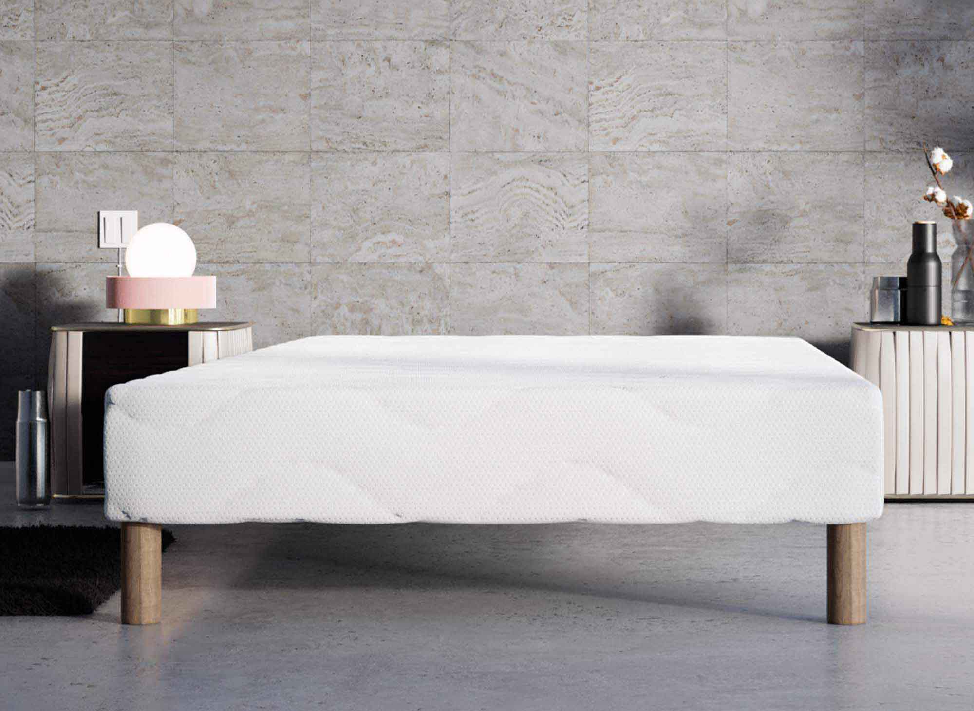 Sommier tapissier 80 x 200 cm + 4 pieds