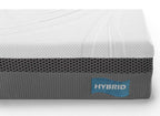 Matelas HYBRID 160 x 200 cm ressorts ensachés et mémoire de forme épaisseur 26 cm