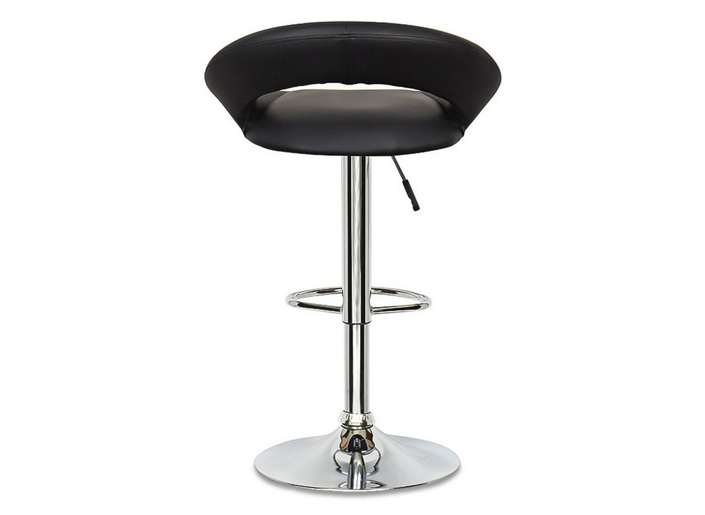 Lot de 2 tabourets de bar noir JETI