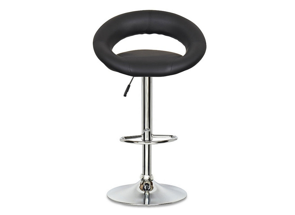Lot de 2 tabourets de bar noir JETI