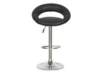 Lot de 2 tabourets de bar noir JETI