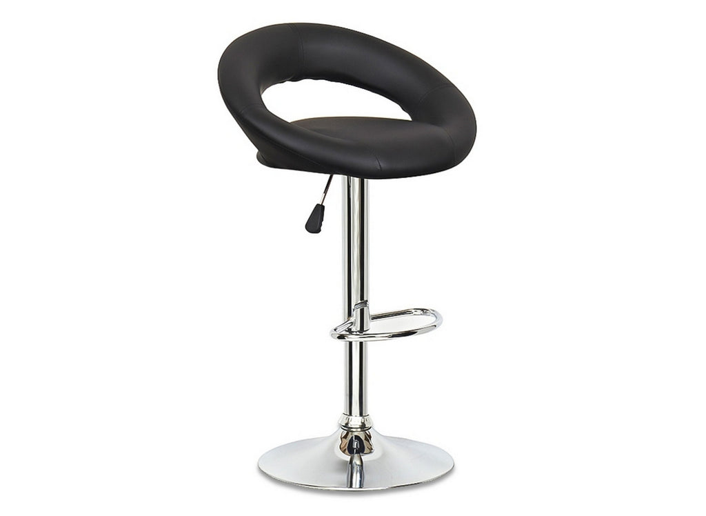 Lot de 2 tabourets de bar noir JETI