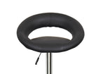 Lot de 2 tabourets de bar noir JETI