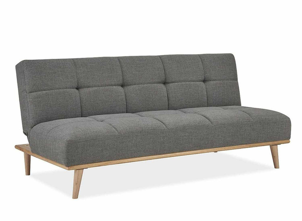 Banquette clic clac scandinave 3 places gris JESSY