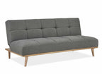 Banquette clic clac scandinave 3 places gris JESSY