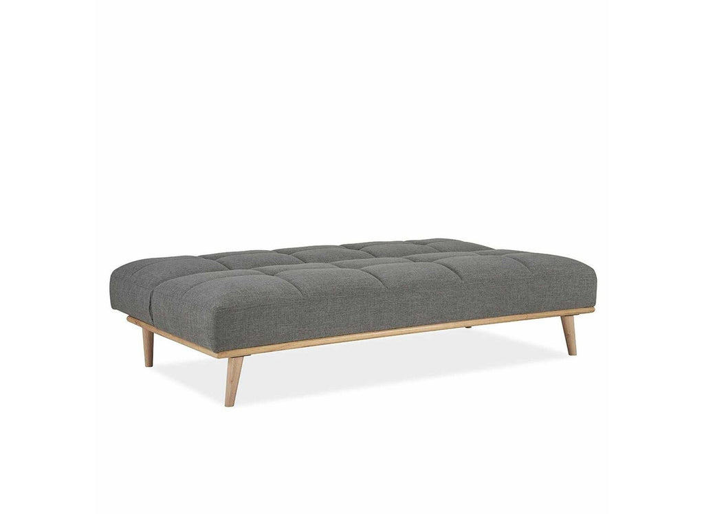 Banquette clic clac scandinave 3 places gris JESSY
