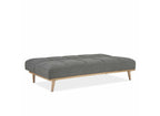 Banquette clic clac scandinave 3 places gris JESSY