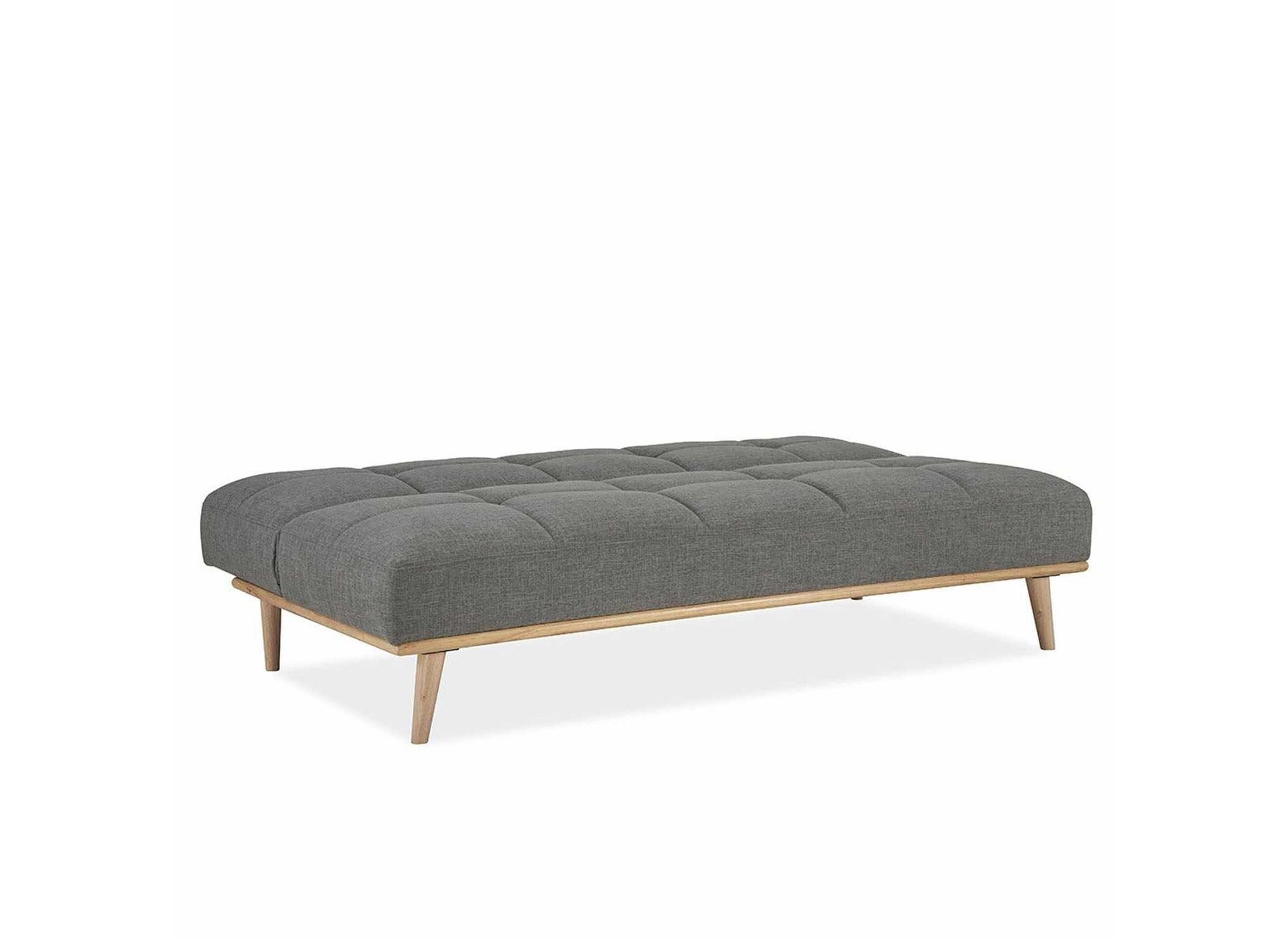 Banquette clic clac scandinave 3 places gris JESSY