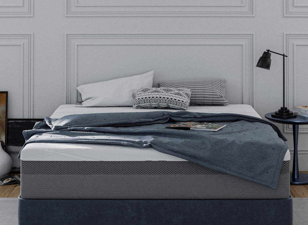 Matelas HYBRID 180 x 200 cm ressorts ensachés et mémoire de forme épaisseur 26 cm