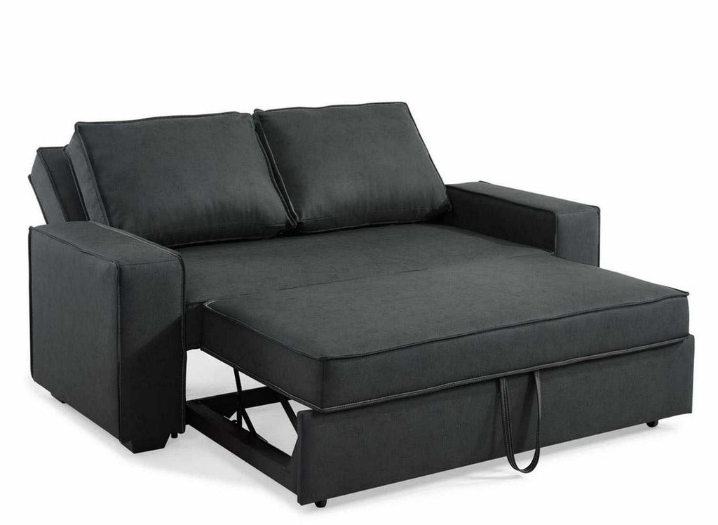 Canapé 3 places convertible gris JAMES