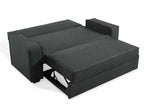 Canapé 3 places convertible gris JAMES