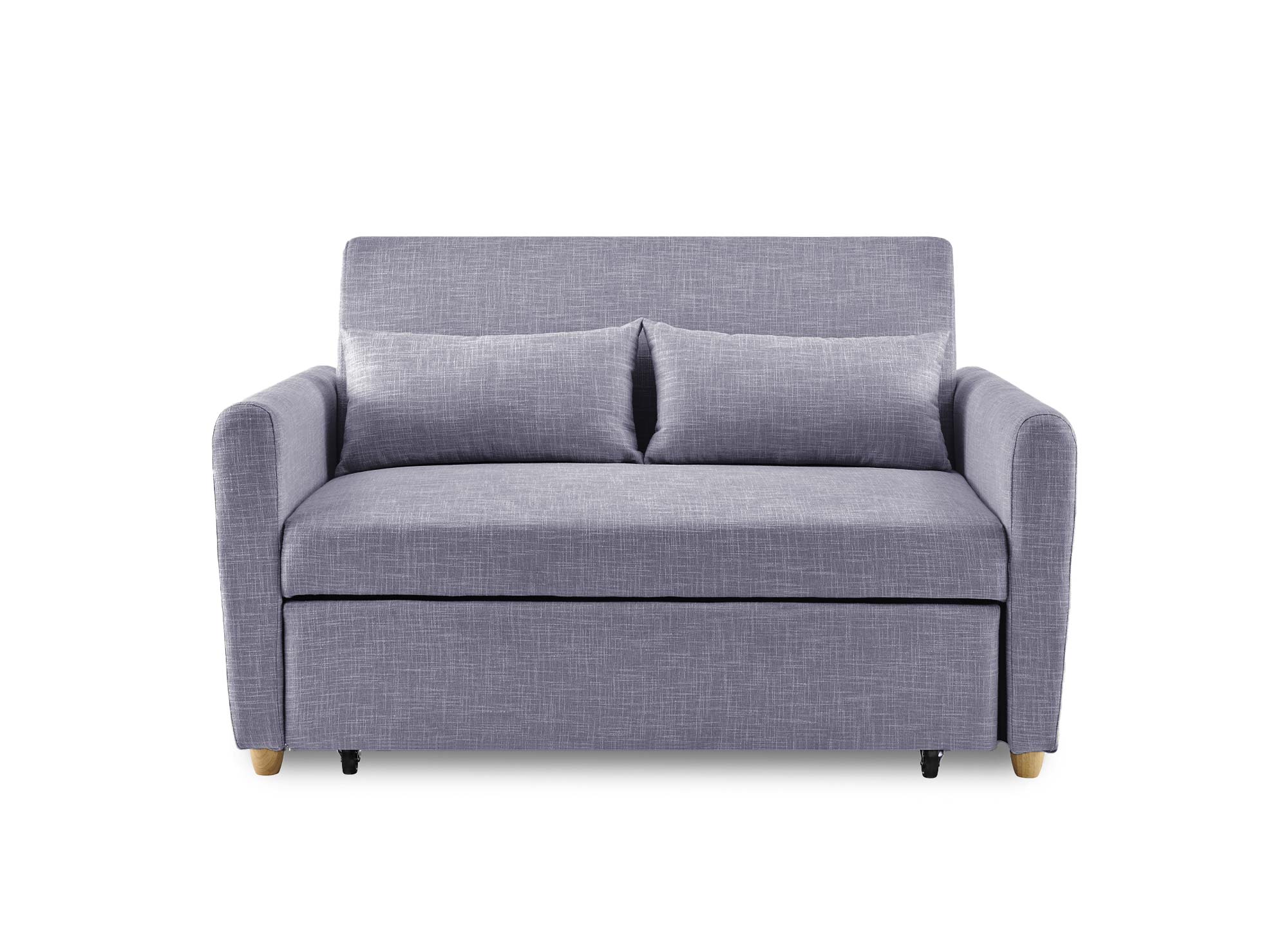 Canapé convertible scandinave en tissu gris KALAYA