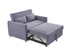Canapé convertible scandinave en tissu gris KALAYA