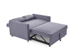 Canapé convertible scandinave en tissu gris KALAYA