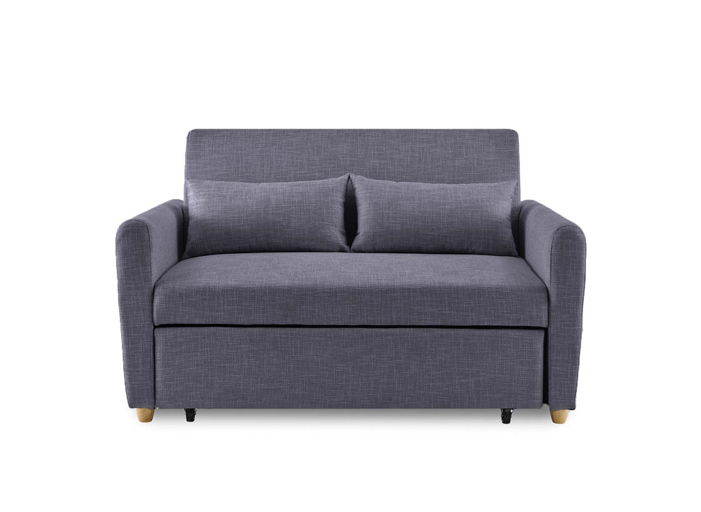 Canapé convertible scandinave en tissu gris foncé KALAYA