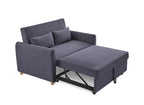 Canapé convertible scandinave en tissu gris foncé KALAYA