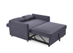 Canapé convertible scandinave en tissu gris foncé KALAYA
