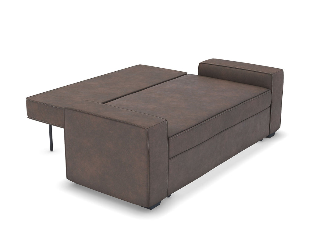 Canapé 3 places convertible marron JAMES