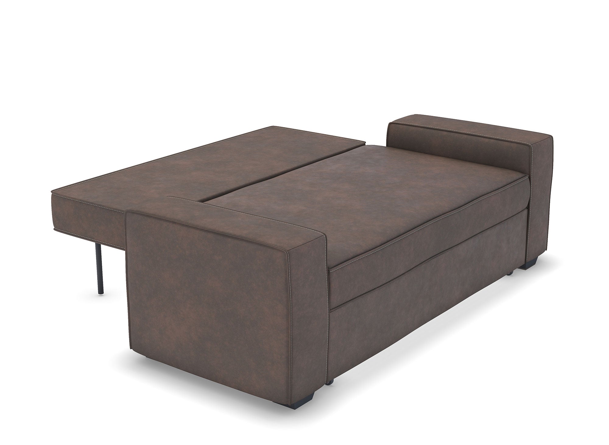 Canapé 3 places convertible marron JAMES