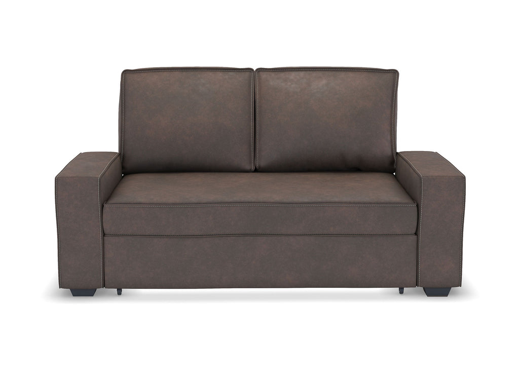 Canapé 3 places convertible marron JAMES