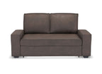 Canapé 3 places convertible marron JAMES