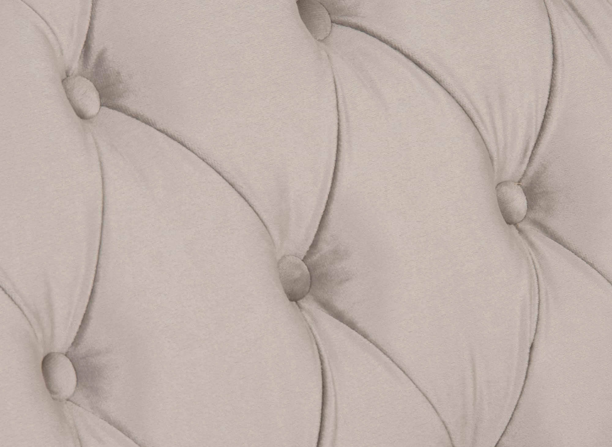 Canapé chesterfield 2 places en velours beige - WILSTON