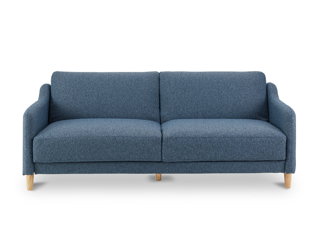 Canapé clic clac 3 places en tissu bleu MARLON