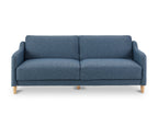 Canapé clic clac 3 places en tissu bleu MARLON