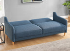Canapé clic clac 3 places en tissu bleu MARLON