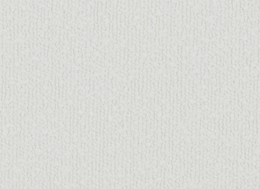 Canapé d'angle modulable en tissu effet peau de mouton blanc écru HARLEM