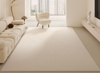 Tapis rectangulaire beige à motif abstrait 160x230cm NEMYS