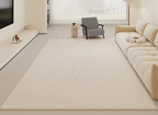 Tapis rectangulaire beige à motif abstrait 160x230cm NEMYS