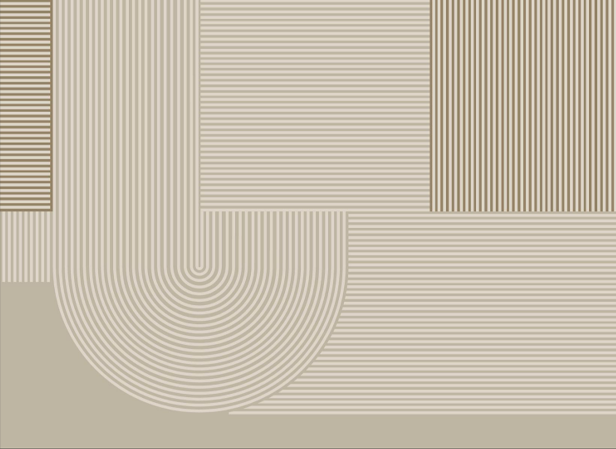 Tapis rectangulaire beige à motifs géométriques 160x230cm SYNDRA