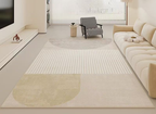 Tapis rectangulaire beige à motifs géométriques 160x230cm KANNY