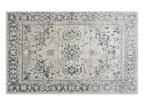 Tapis rectangulaire style oriental gris et blanc 160x230 cm SULTAN