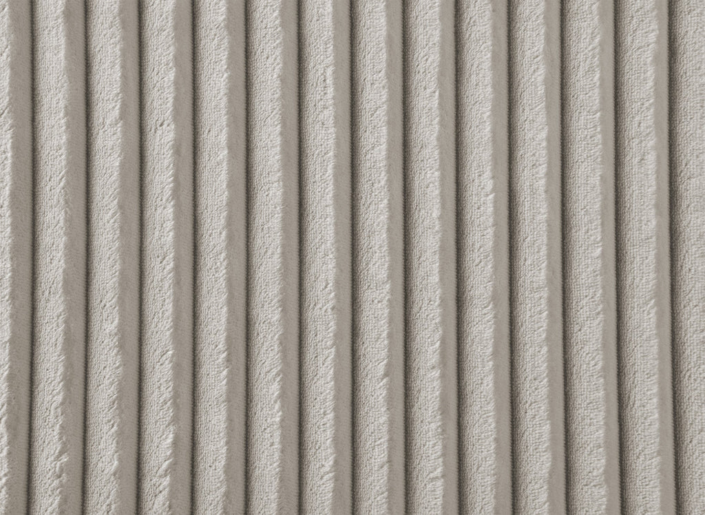 Canapé d'angle réversible convertible avec coffre en velours côtelé épais taupe NOELIA