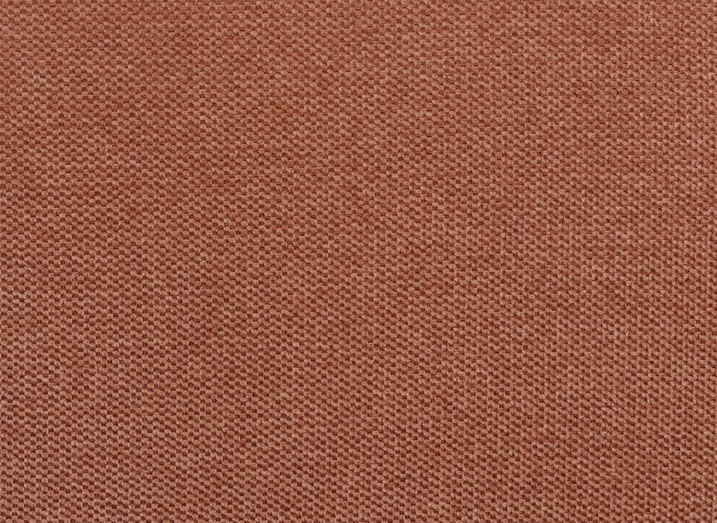 Canapé d'angle convertible avec coffre en tissu terracotta HAVEN - Angle gauche