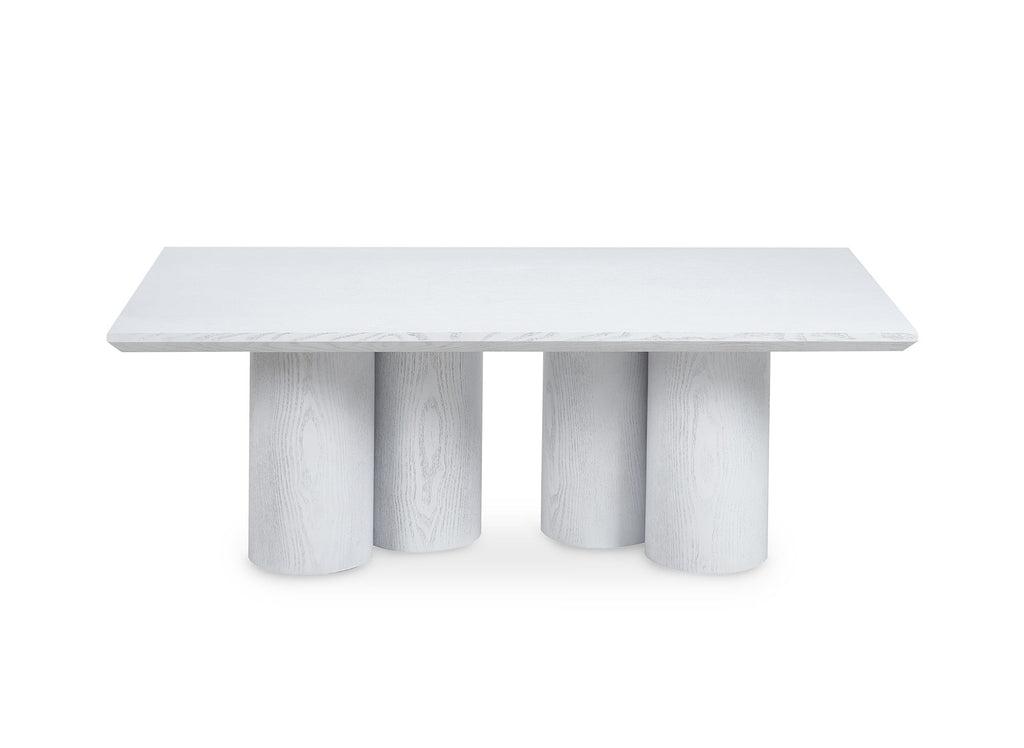 Table basse blanche pieds forme organique ROSALIA