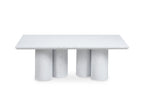 Table basse blanche pieds forme organique ROSALIA