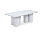 Table basse blanche pieds forme organique ROSALIA