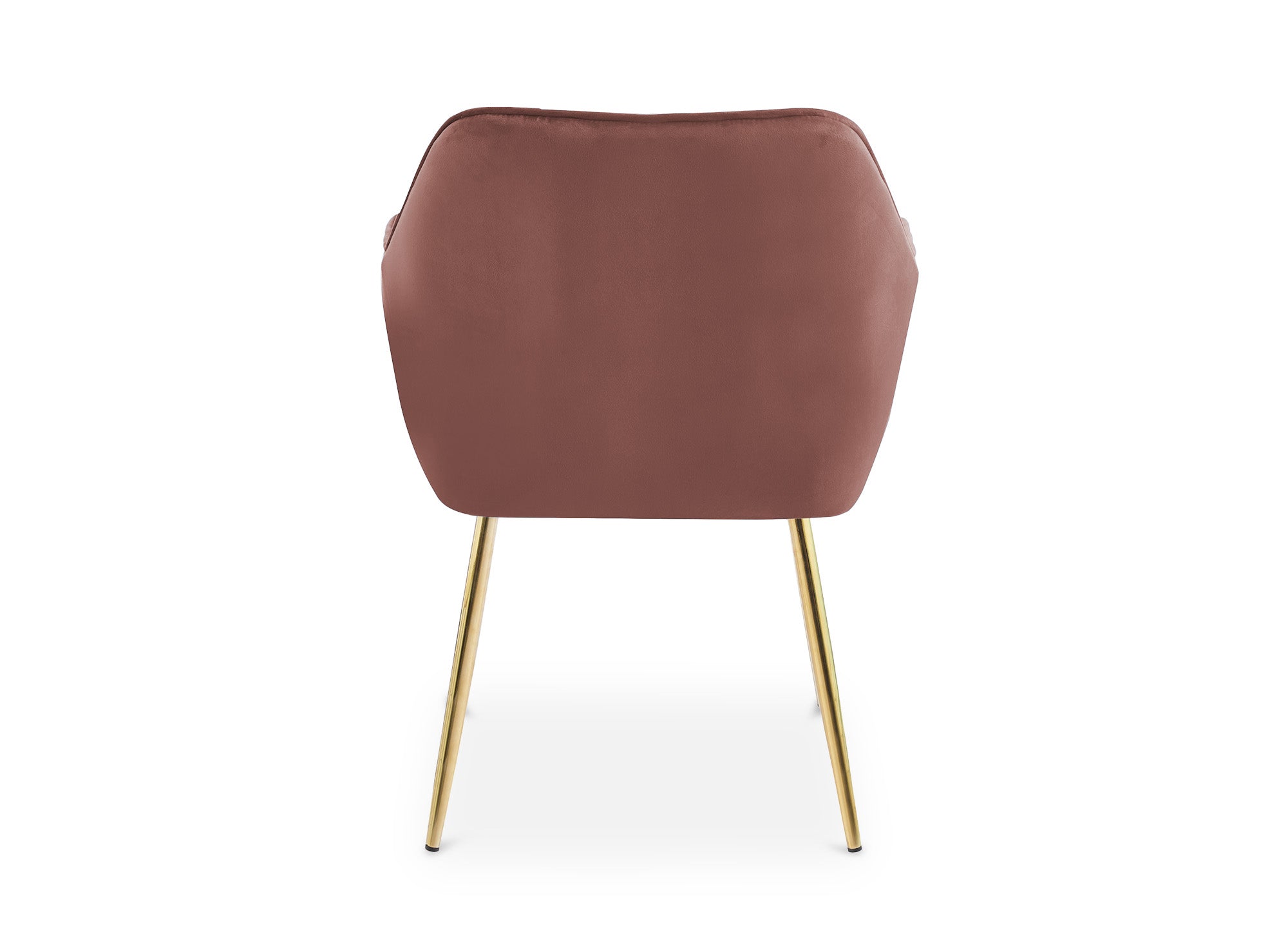 Lot de 2 chaises avec accoudoirs en velours rose EDWIGE