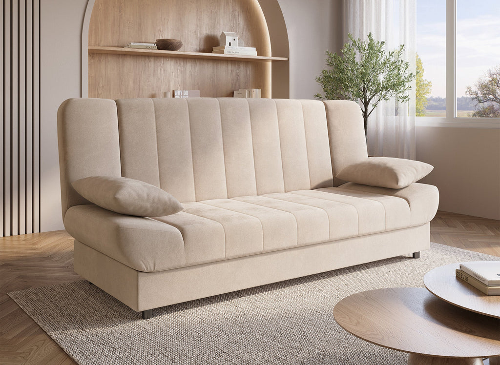 Canapé clic-clac convertible beige KOTI