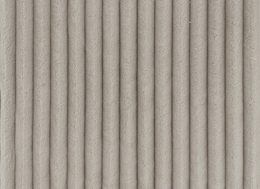 Canapé d'angle convertible et réversible avec coffre en velours côtelé épais  taupe ADRYEN