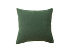 Coussin carré 45x45 cm en tissu effet peau de mouton vert EDEN
