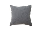 Coussin carré 45x45 cm en tissu effet peau de mouton gris foncé EDEN