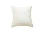 Coussin carré 45x45cm en velours blanc écru TYGA