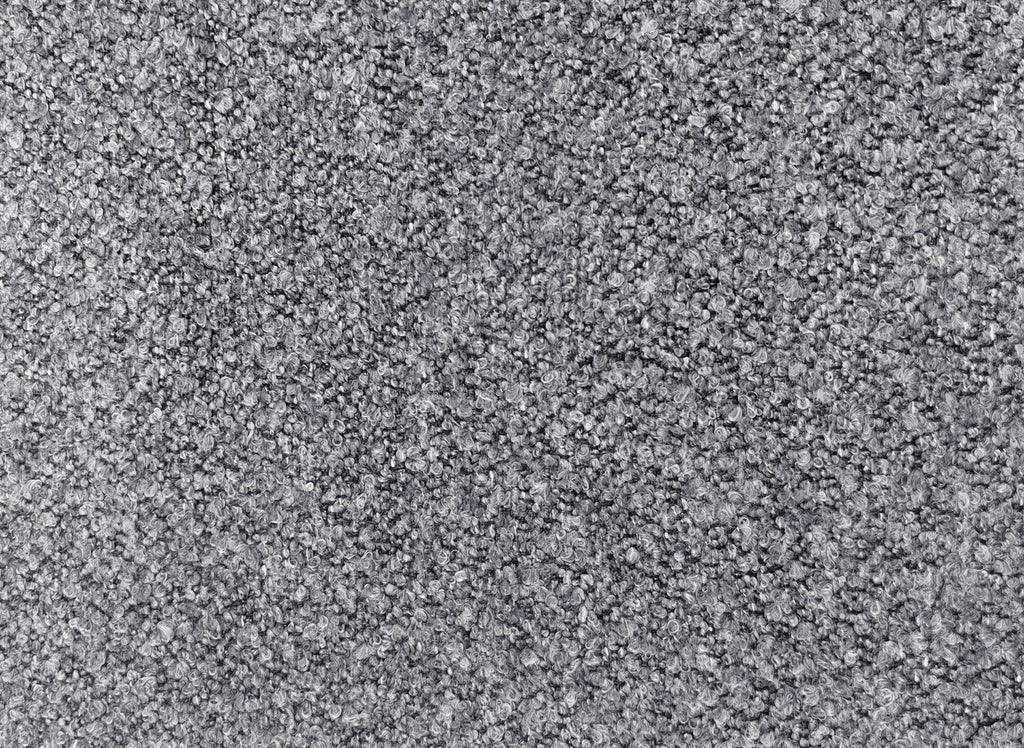 Canapé 3 places en tissu bouclette gris EZRA