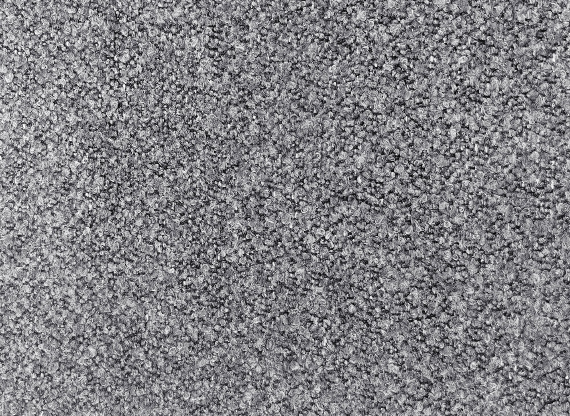 Canapé 3 places en tissu bouclette gris EZRA