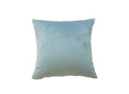 Coussin carré 45x45cm en velours vert d'eau TYGA